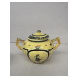 Quimper France, sugar, dish, hand painted