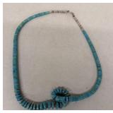 Southwestern turquoise beaded necklace
