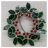 Stained glass wreath