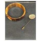 Bakelite bracelet and stick pen