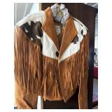Vintage western leather jacket, size medium