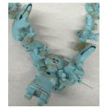 Southwestern tourquse animal necklace