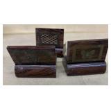 Antique wooden boxes