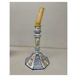 Quimper France candle holder