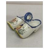 Quimper France, hand-painted double shoe dish
