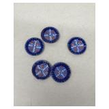 Porcelain made buttons
