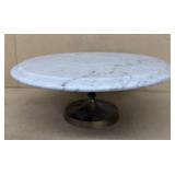 Marble top cake stand