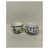 QUIMPER hand-painted cups