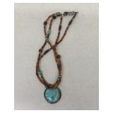 Southwestern Sterling silver necklace turquoise