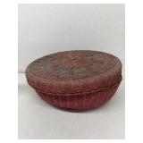 Antique sewing basket