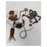 Handcrafted wooden necklaces