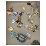Costume, jewelry, and vintage picture frame