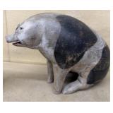 Wooden handmade pig