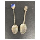 Silver spoons marked 900