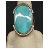 Sterling silver turquoise ring, Mark 925