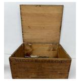 Walter Baker and Company advertising wooden box