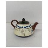Pottery teapot