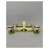 Germany, rooster salt and pepper shakers with