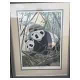 Giant panda frame print