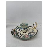 QUIMPER France, hand-painted candle holder