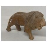 African hand carved lion