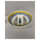 Quimper France hand painted vegetable bowl