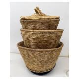 Nesting set of baskets