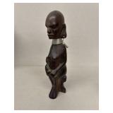 Hand carved woman with baby Kenya