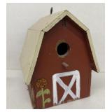 Red barn, birdhouse