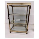 Glass table top showcase