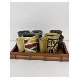 ROSSE pottery Greenwich Village, New York cups
