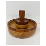 Wooden bowl made by wood Turner, Frank Slim
