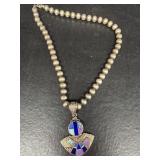 Sterling silver antique necklace
