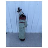 HOGAN  golf clubs and bag