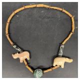 Kenya handcrafted rhino necklace