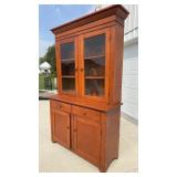 Early Stepback Cupboard, 2 piece, super nice