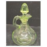 Uranium glass cruet
