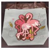 CHALA purse with flamingos