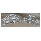 Metal bird candle holder decoration for patio