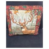 3-D deer pillow