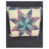 Star hand stitch pillow