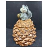 USA Squirrel cookie jar