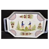 Quimper France, hand, painted platter