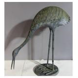 Cast aluminum stork 23"