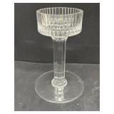 Glass candle holder