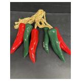 Glass Mexican peppers