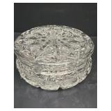Cut glass dresser jar
