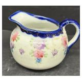 Flo blue, pink and purple flower cream creamer