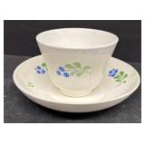 Decorative tea cup, and saucer