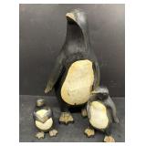 Wooden penguins